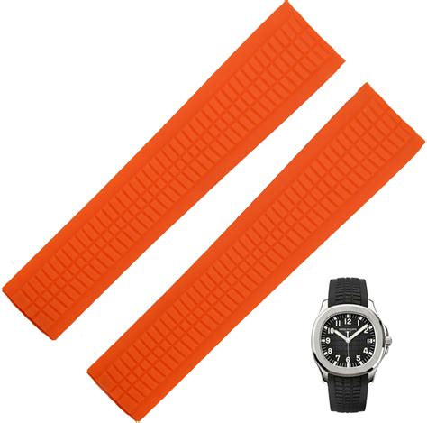 patek philippe with orange rubber strap|Patek Philippe strap replacement.